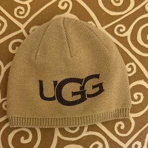 UGG Beige Knit Beanie